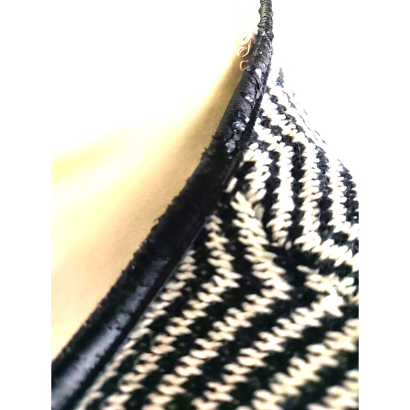 Chico's Women's Cardigan Black White Chevron Size 0 Small Open Flaw - Picture 9 of 9